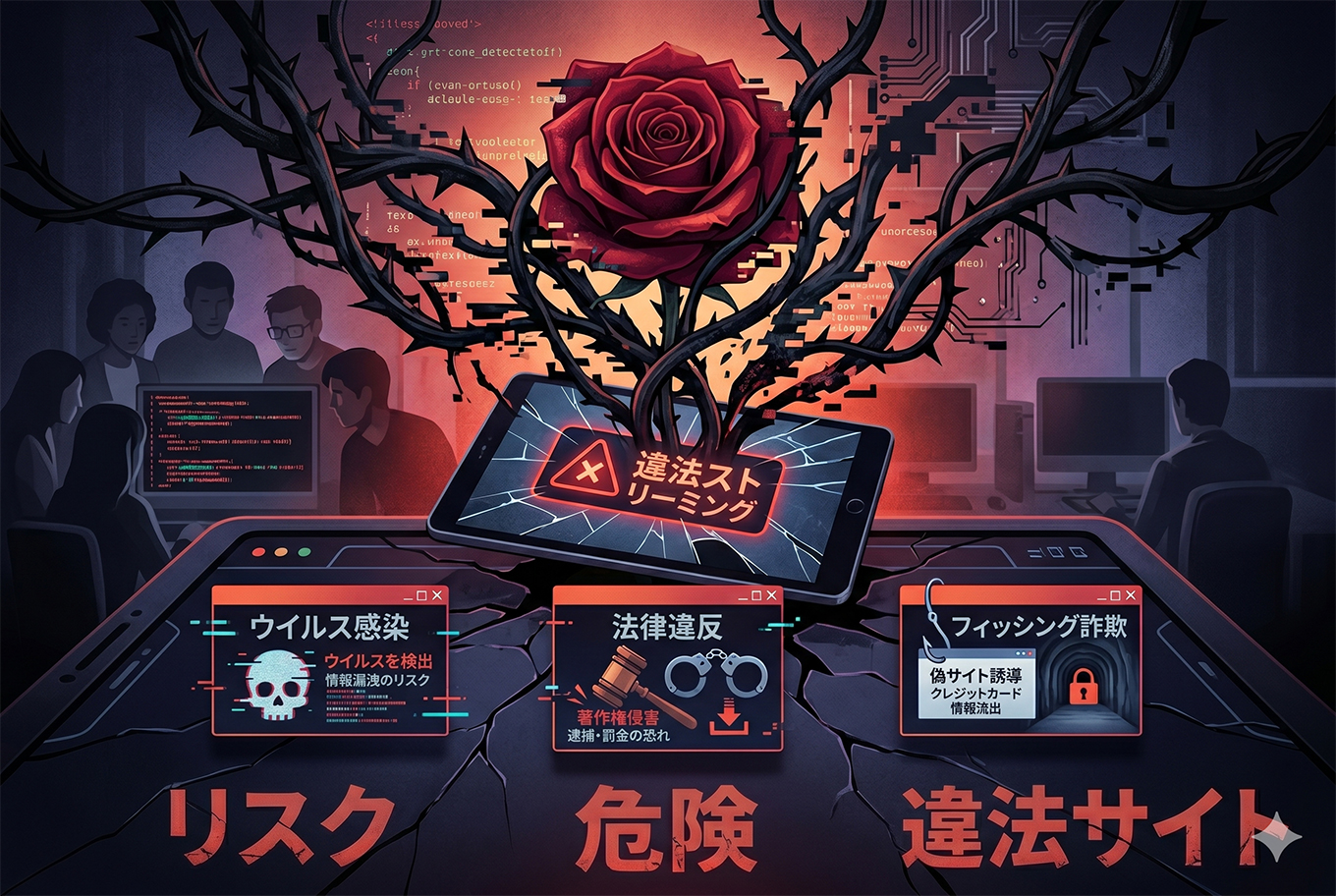 違法サイト（海賊版）を見るのは危険！のキャッチ画像